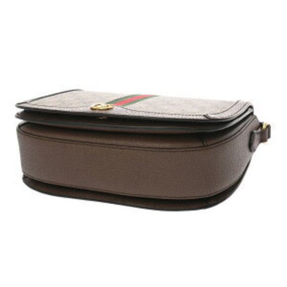 Gucci Ophidia Beige Ebony Brown GG Supreme Leather Shoulder Bag - Picture 4 of 10
